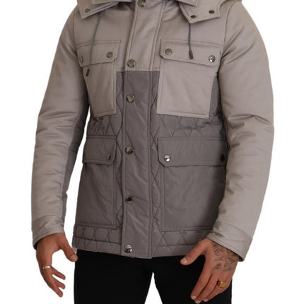 Elegant Lightweight Grey Windbreaker Veste