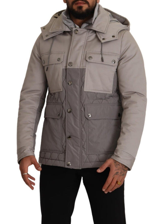 Elegant Lightweight Grey Windbreaker Veste