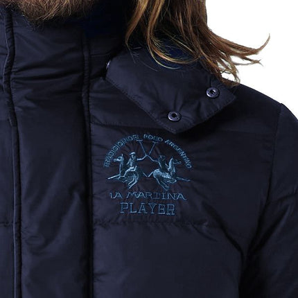 Veste de sport élégante avec capuche en bleu marine