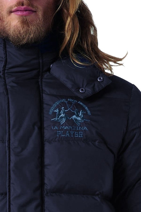 Veste de sport élégante avec capuche en bleu marine