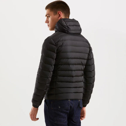 Sleek Hooded Down Jacket with Pockets