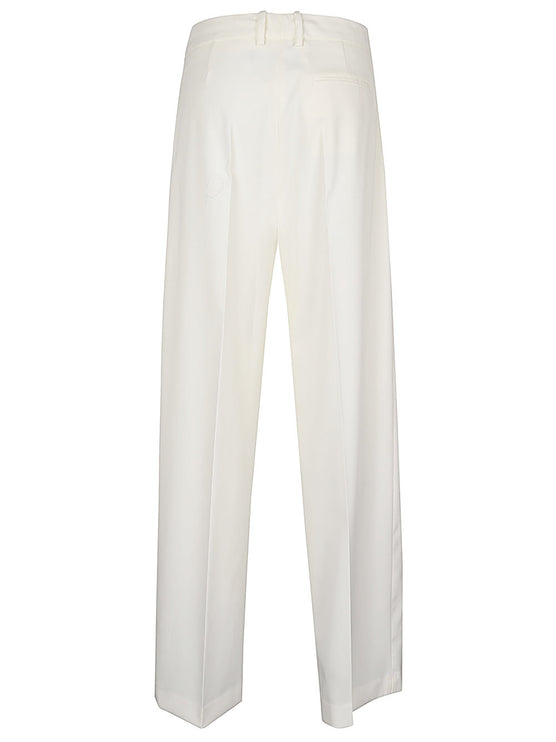 Erika Cavallini Semi-Couture Trousers White