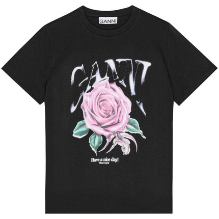 GANNI T-shirts and Polos Black