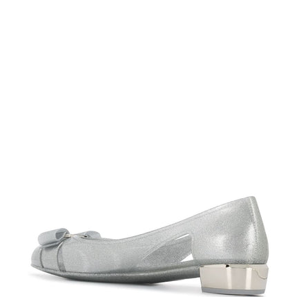 Ferragamo With Heel Silver