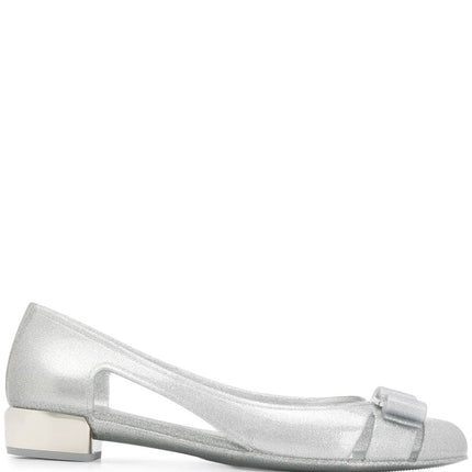 Ferragamo With Heel Silver