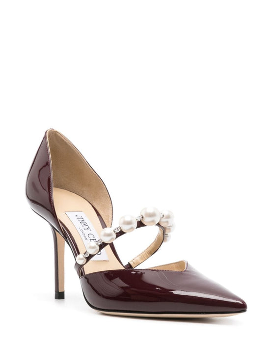 Jimmy Choo With Heel Bordeaux