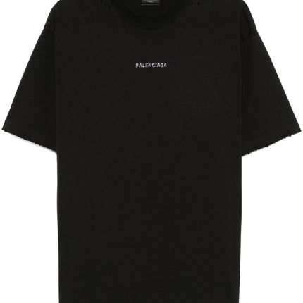 Balenciaga T-shirts and Polos Black