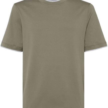 Brunello Cucinelli T-shirts and Polos Green