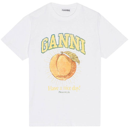 GANNI T-shirts and Polos White