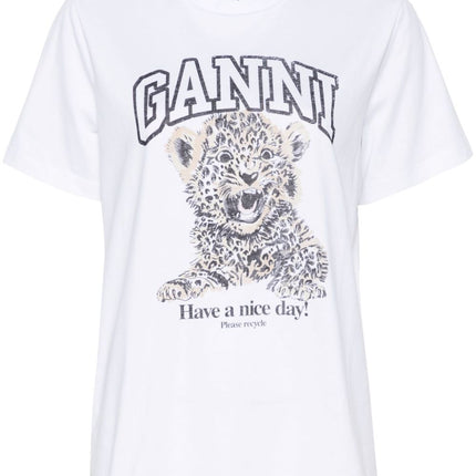 GANNI T-shirts and Polos White