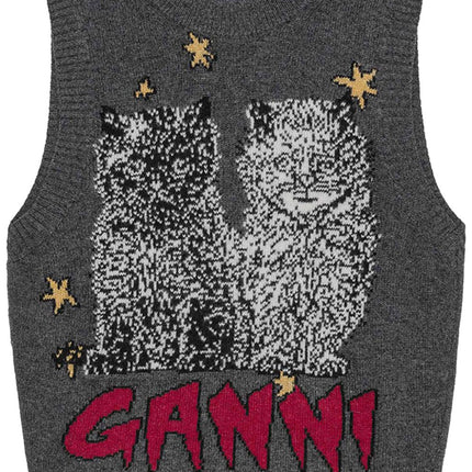 GANNI Sweaters Grey