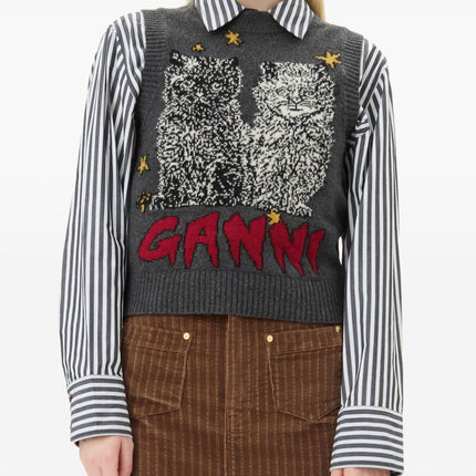 GANNI Sweaters Grey