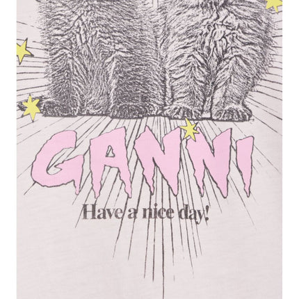 GANNI T-shirts and Polos Pink