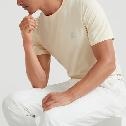 Brunello Cucinelli T-shirts and Polos Beige