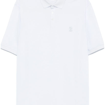 Brunello Cucinelli T-shirts and Polos Clear Blue