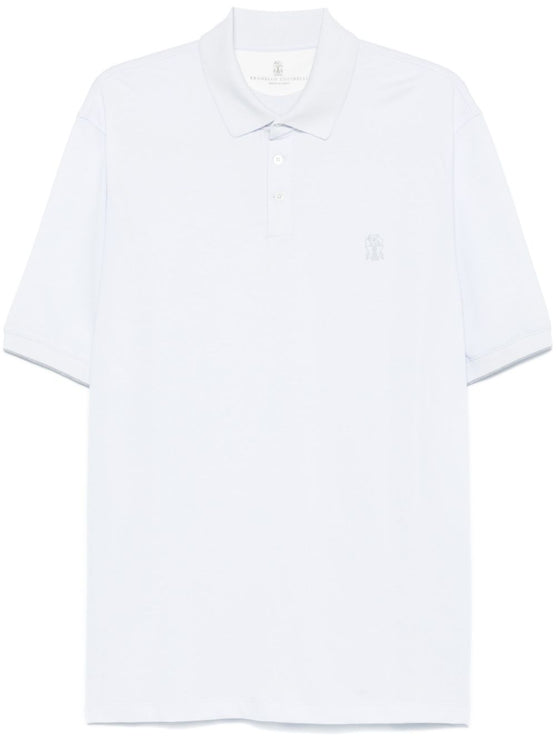 Brunello Cucinelli T-shirts and Polos Clear Blue