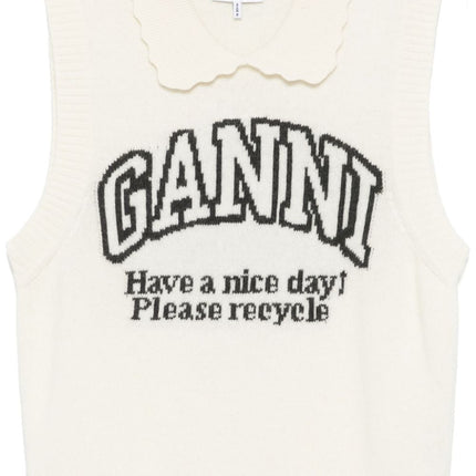 GANNI Sweaters Beige