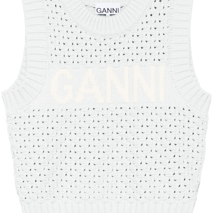 GANNI Sweaters Clear Blue