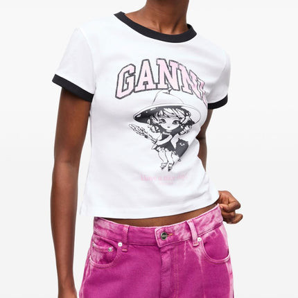 GANNI T-shirts and Polos White