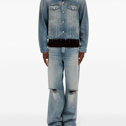 MM6 Maison Margiela Coats Clear Blue