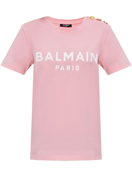 Balmain T-shirts and Polos Pink