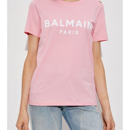 Balmain T-shirts and Polos Pink