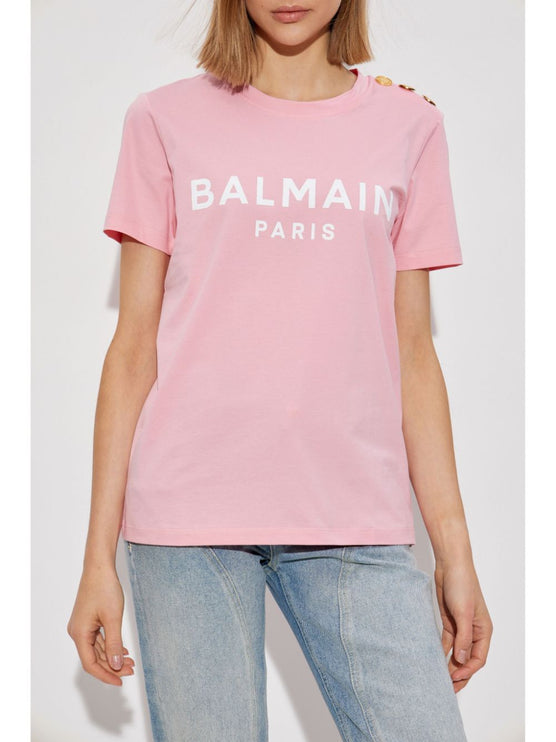 Balmain T-shirts and Polos Pink