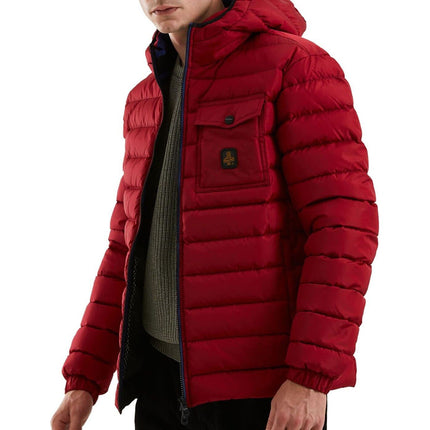 Red Nylon Men Jacket