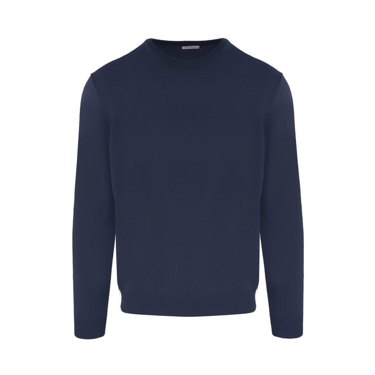 Elegant Cashmere Roundneck Sweater in Chic Blue