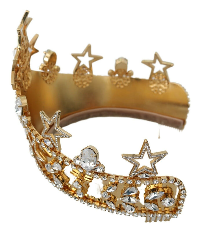 Regaal Kristallen Diadeem Gouden Tiara