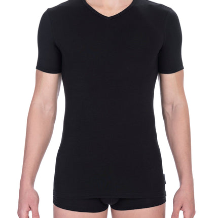 "Black Cotton Men T-Shirt"