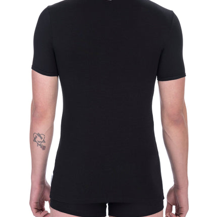 "Black Cotton Men T-Shirt"