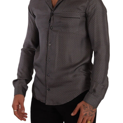 Chemise boutonnée en soie élégante