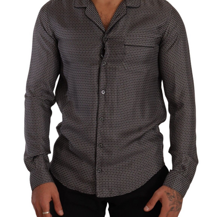 Chemise boutonnée en soie élégante