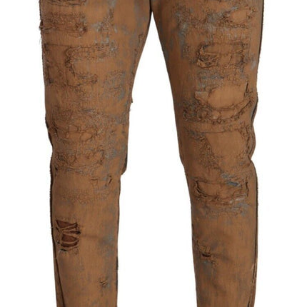 Authentic Distressed Denim Classic Trousers