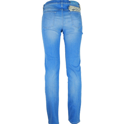 Élégant denim élastique bleu clair