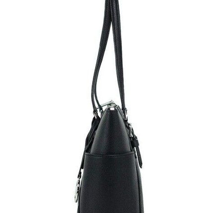 Charlotte Zwart PVC Leren Grote Top Zip Handtas Tas Tas