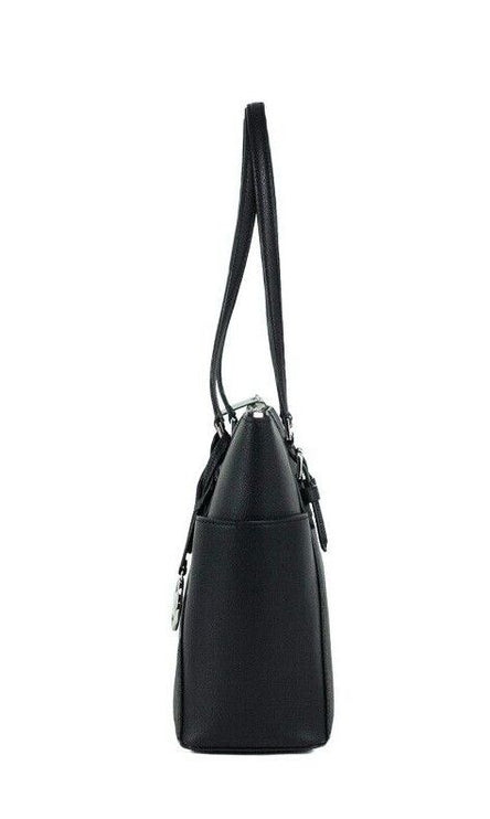 Charlotte Zwart PVC Leren Grote Top Zip Handtas Tas Tas