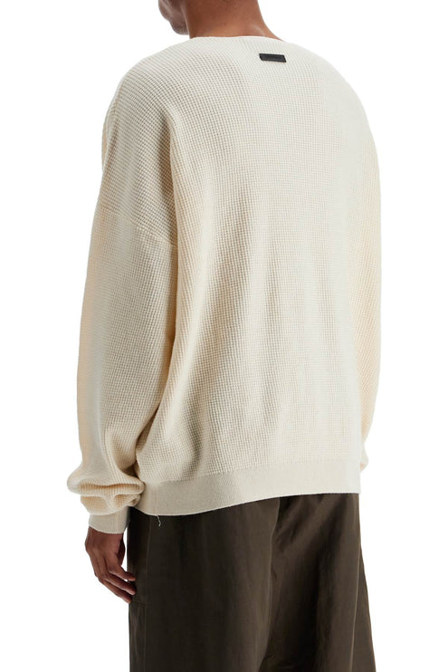 Fear Of God ESSENTIALS waffle crew neck pul