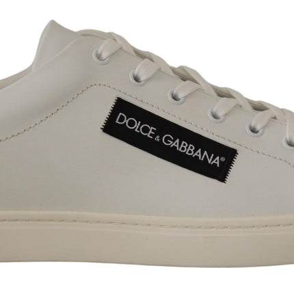 Elegantes zapatillas de deporte de cuero blanco de cuero blanco