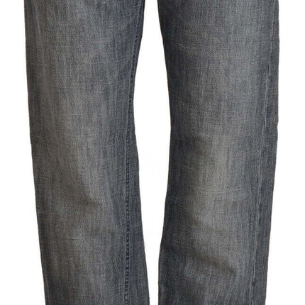 Jeans taglio dritto grigio chic