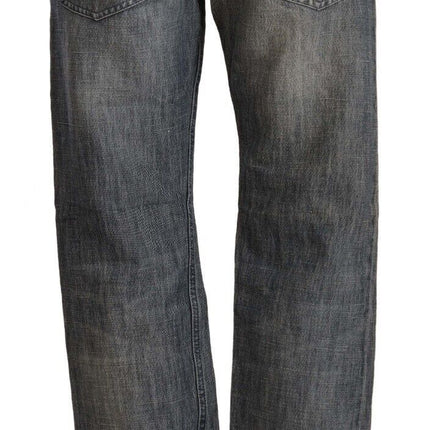 Jeans taglio dritto grigio chic