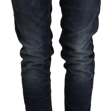 Chic slim fit bassa vita a basso denim