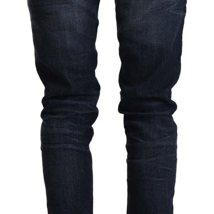 Chic slim fit bassa vita a basso denim