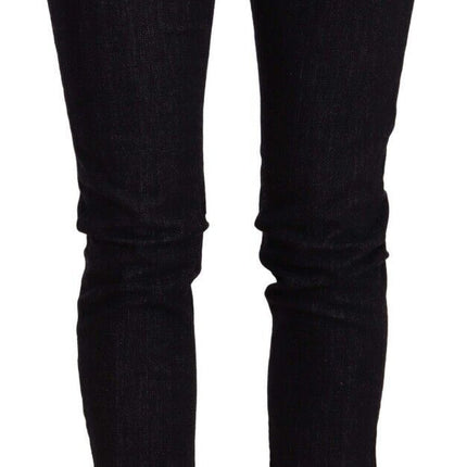 Jeans de diseñador de Fit Black Slim de Chic Black