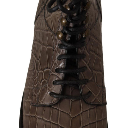 Elegantes botas Brogue de Crocodile Derby