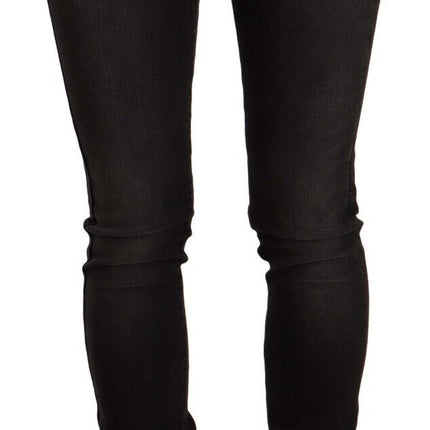 Chic jeans negros con ajuste delgado