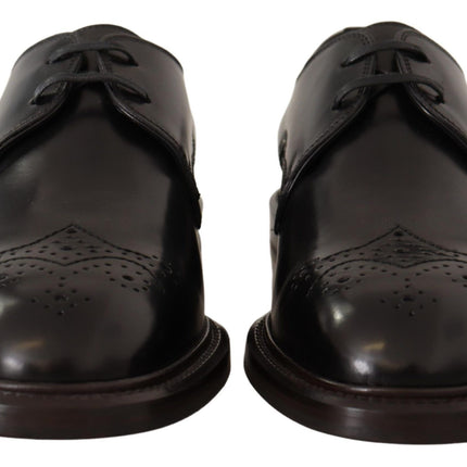 Elegant Black Derby Dress Shoes