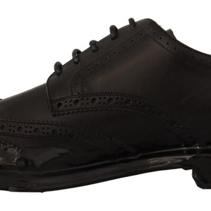 Elegant Calfskin Derby Oxford Wingtips