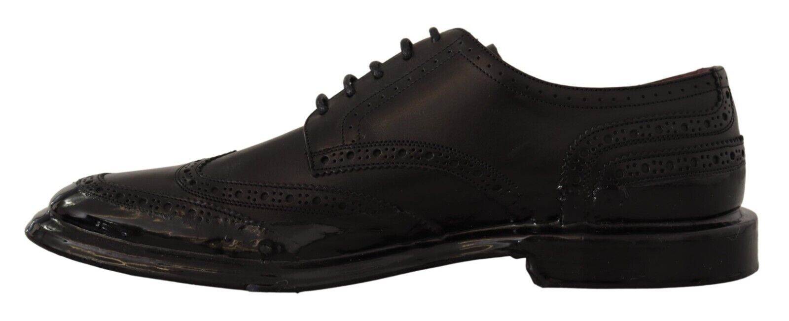 Elegant Calfskin Derby Oxford Wingtips